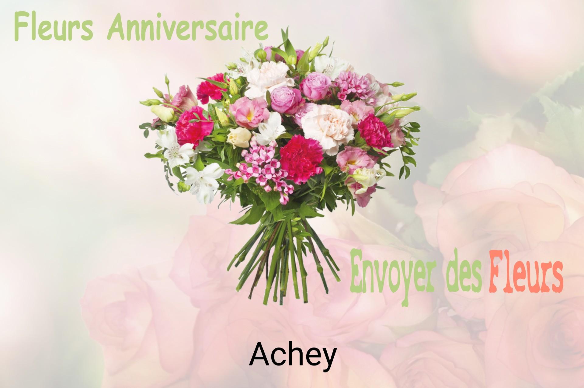 Bouquet de fleurs d’anniversaire livré à Achey
