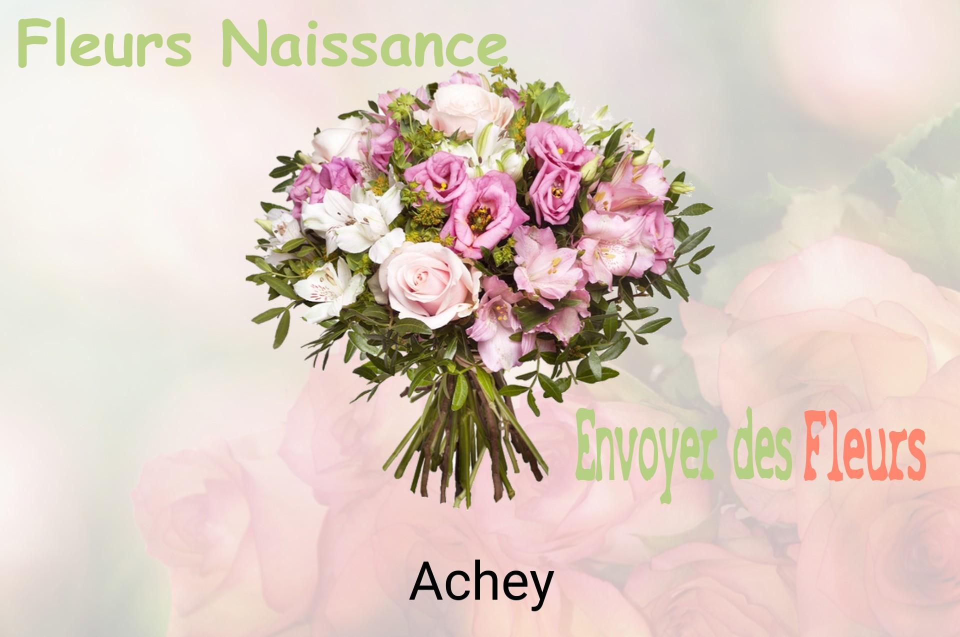 Bouquet de fleurs de naissance livré à Achey